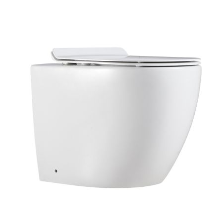 Bathroom Toilet Suites Back to Wall Floor Pan Rimless Dual Flush System