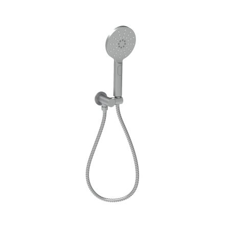 Cora Round Hand Shower On Wall Outlet Bracket Gun Metal