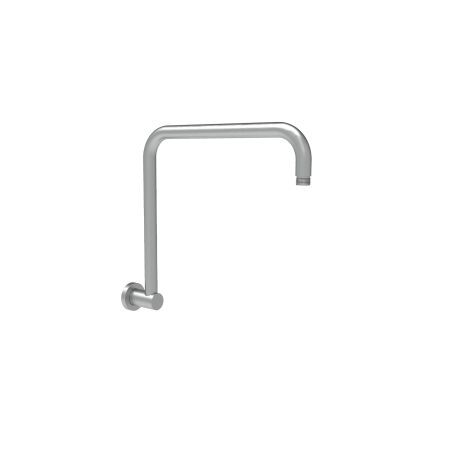 Round Rectangle Curved Shower Arm Gun Metal
