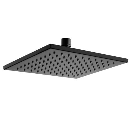 Eden Square Overhead Shower Black 200mm