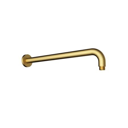 Round Horizontal Shower Arm Brushed Gold 400mm