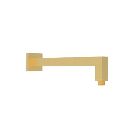Square Horizontal Shower Arm Brushed Gold 400mm