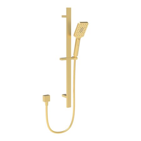 Eden Square Sliding Shower Set Bushed Gold