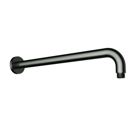 Round Horizontal Shower Arm Gun Metal 400mm