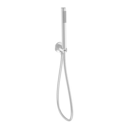 Tube Hand Shower On Wall Outlet Bracket Brushed Nickel