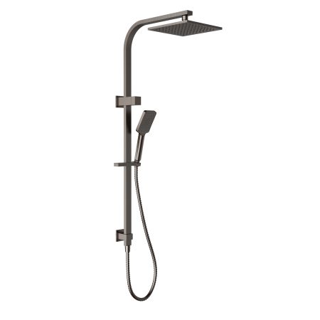 Eden Square Multi-function Shower Set Brushed Nickel, 200mm Plastic Shower Head