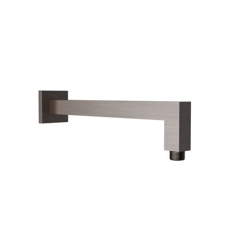 Square Horizontal Shower Arm Brushed Nickel 400mm