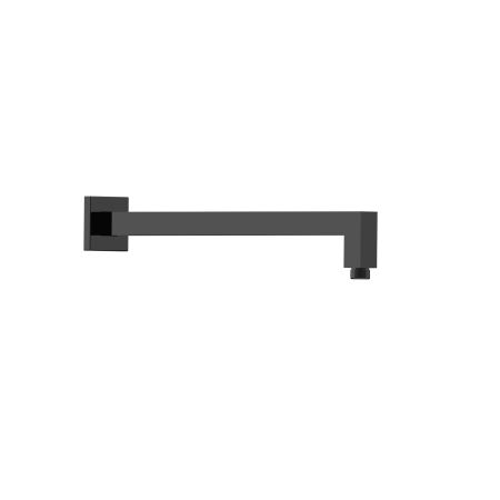 Square Horizontal Shower Arm Matte Black 400mm