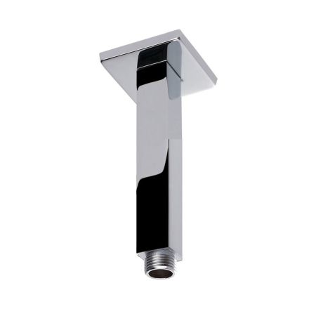 Square Vertical Shower Arm Chrome 100mm