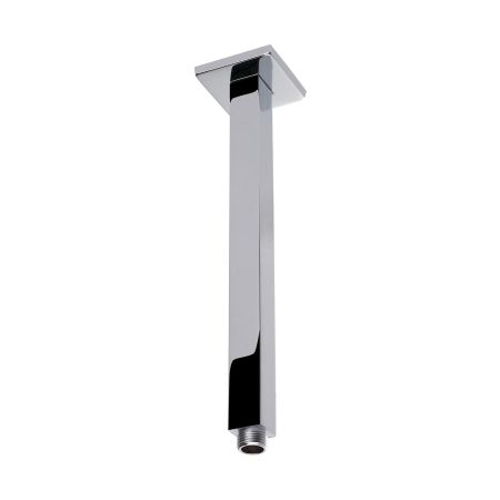 Square Vertical Shower Arm Chrome 200mm