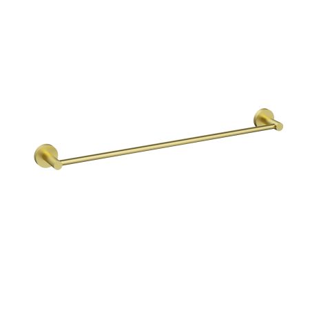 Otus Slimline Single Towel Rail 600mm Brushed Gold