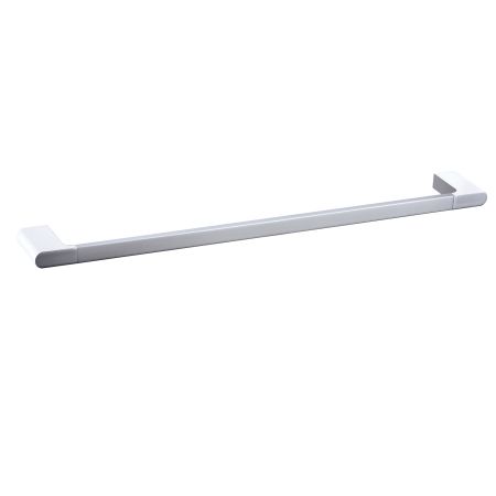 Cora Single Towel Rail 600mm Chrome & White 
