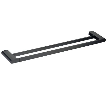 Cora Double Towel Rail 600mm Matt Black 