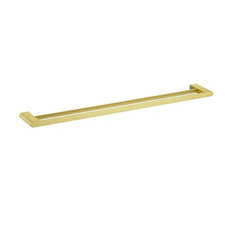 Cora  Double Towel Rail 800mm Brushed Gold