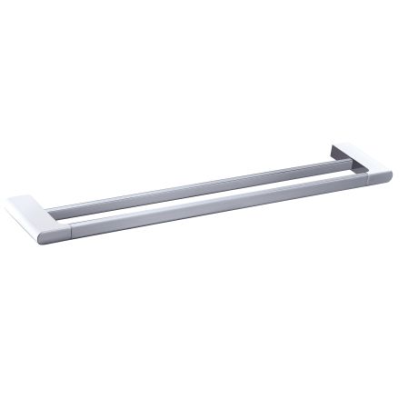 Cora Double Towel Rail 800mm Chrome & White 