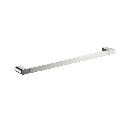 Flores Single Towel Rail 600mm Brushed Nickel