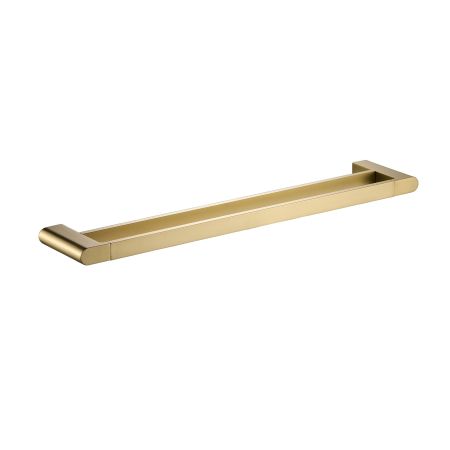 Flores Double Towel Rail 600mm Brushed Gold