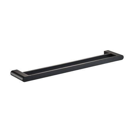 Flores Double Towel Rail 800mm Matt Black