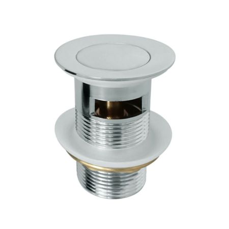 32mm Bathroom Chrome Solid Brass Basin Pop Up Waste with Overflow