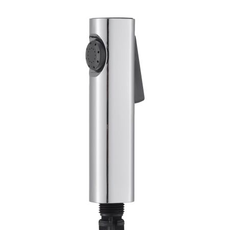 Round Chrome ABS Toilet Bidet Spray Kit With 304 Stainless Steel Hose