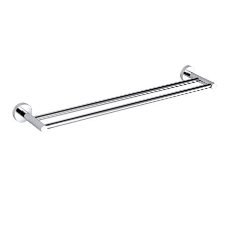 Otus Round Double Towel Rail 600mm Chrome