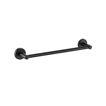 Otus Round Single Towel Rail 350mm Matt Black