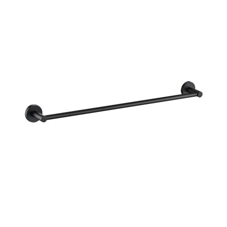 Otus Round Single Towel Rail 600mm Matt Black