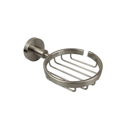 Otus Round Wire Soap Basket Soap Dish Brushed Nickel