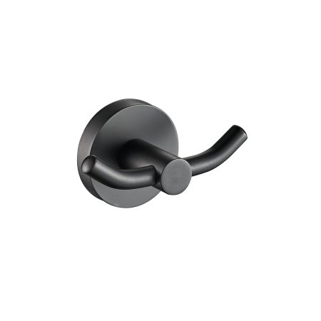 Otus Round Double Robe Hook Matt Black