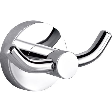Otus Round Double Robe Hook Chrome