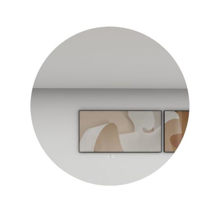 750mm 3 Color Round Backlit Bathroom LED Mirror Dustproof Smart Touch