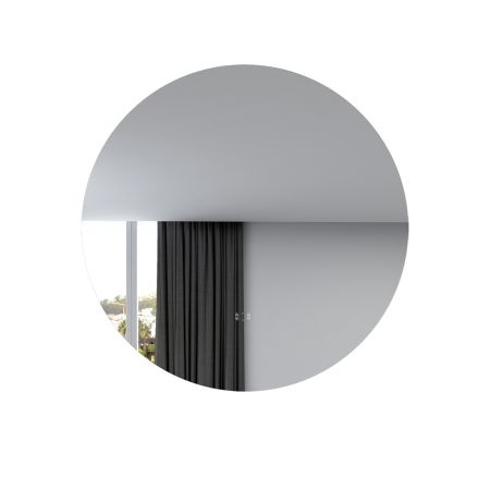 600mm 3 Color Round Backlit Bathroom LED Mirror Dustproof Smart Touch