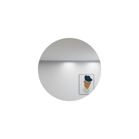 900mm 3 Color Round Backlit LED Mirror Bathroom Makeup Dustproof Smart Touch