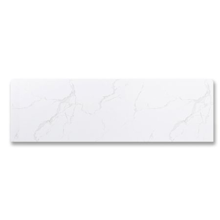 1500x465x15mm White Marble Look Sintered Stone Top Benchtop