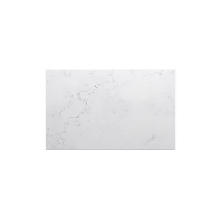 750x465x20mm Quartz Stone Top Gloss White Marble Look Silica-Free Caesarstone Benchtop