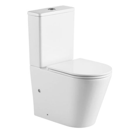 Berlin Gloss White Back To Wall Toilet Suite Quite Flushing Technology Two Piece Toilet