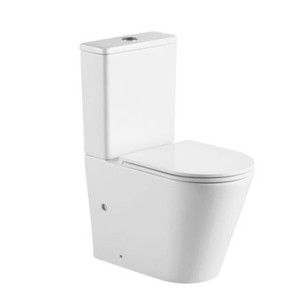 Berlin Matte White Back To Wall Toilet Suite Quite Flushing Technology Two Piece Toilet