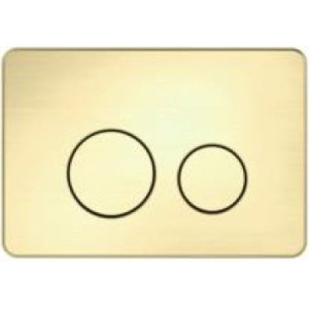 Access Plate - Round Button Brushed Gold