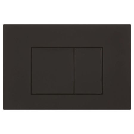 Access Plate - Square Button Black