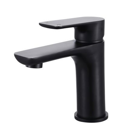 35mm Modern Bathroom Basin Mixer Tapware Solid Brass Vanity Short Tap Matte Black