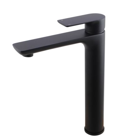 35mm Modern Bathroom Tall Basin Sink Mixer Tap Solid Brass Matte Black