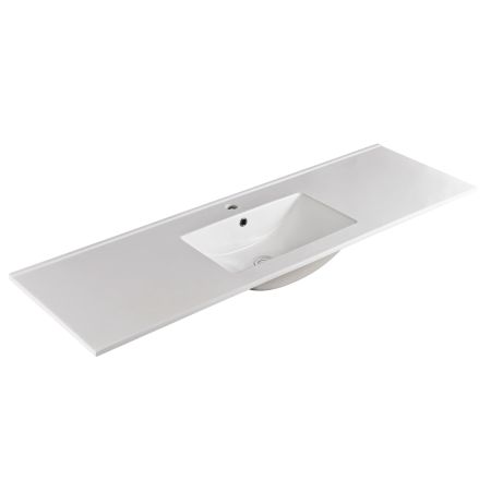 1500x460mm Nana Gloss White Thin Edge Ceramic Top