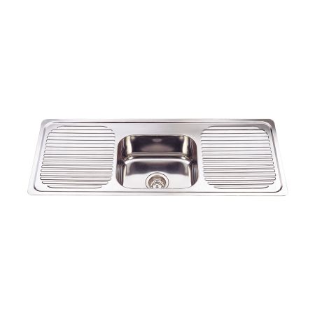 Single Bowl & Double Drainer Kitchen Sink 1180 x 480mm