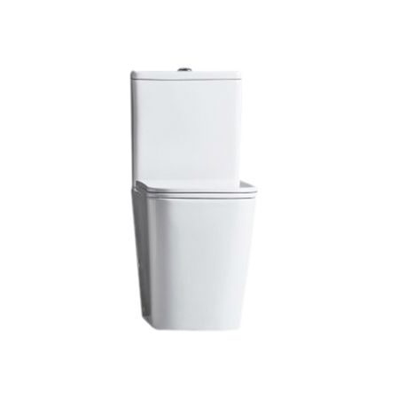 Enox Gloss White Back To Wall Toilet Suite with Slim UF Seat Cover & Universal Inlet Cistern Rimless Flushing Two Piece Toilet