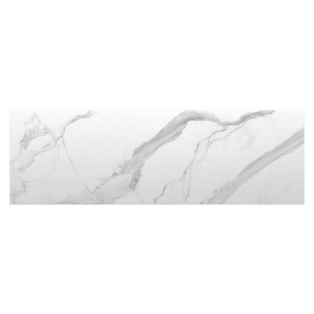 1502x500x15mm White Marble Look Sintered Stone Top Matte Finish Benchtop