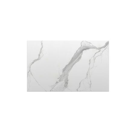 602x390x15mm White Marble Look Sintered Stone Top Matte Finish Benchtop