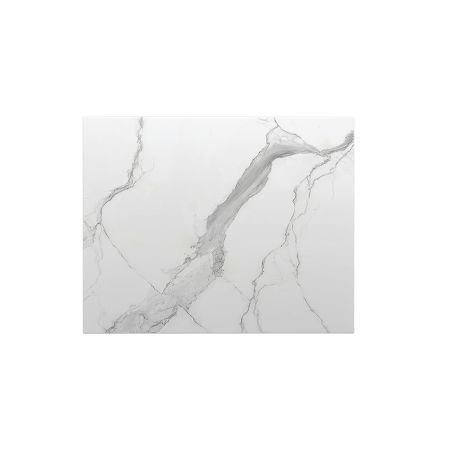 602x500x15mm White Marble Look Sintered Stone Top Matte Finish Benchtop