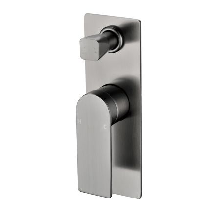 Ruki Wall Mixer with Diverter Gun Metal