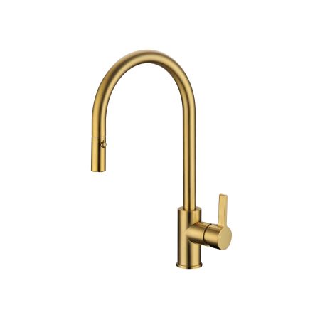 Otus Pull Out Sink Mixer Brushed Gold