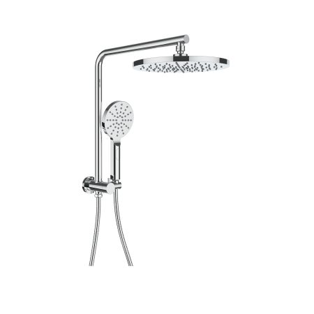 New Regal Round Mini Multi-function Shower Set Chrome, 250mm Plastic Shower Head
